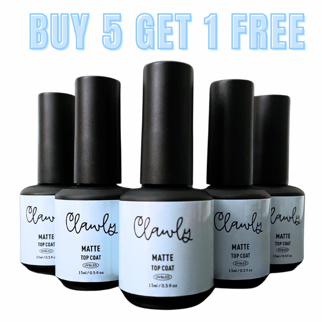 BUY 4 MATTE TOP COATS GET 1 FREE