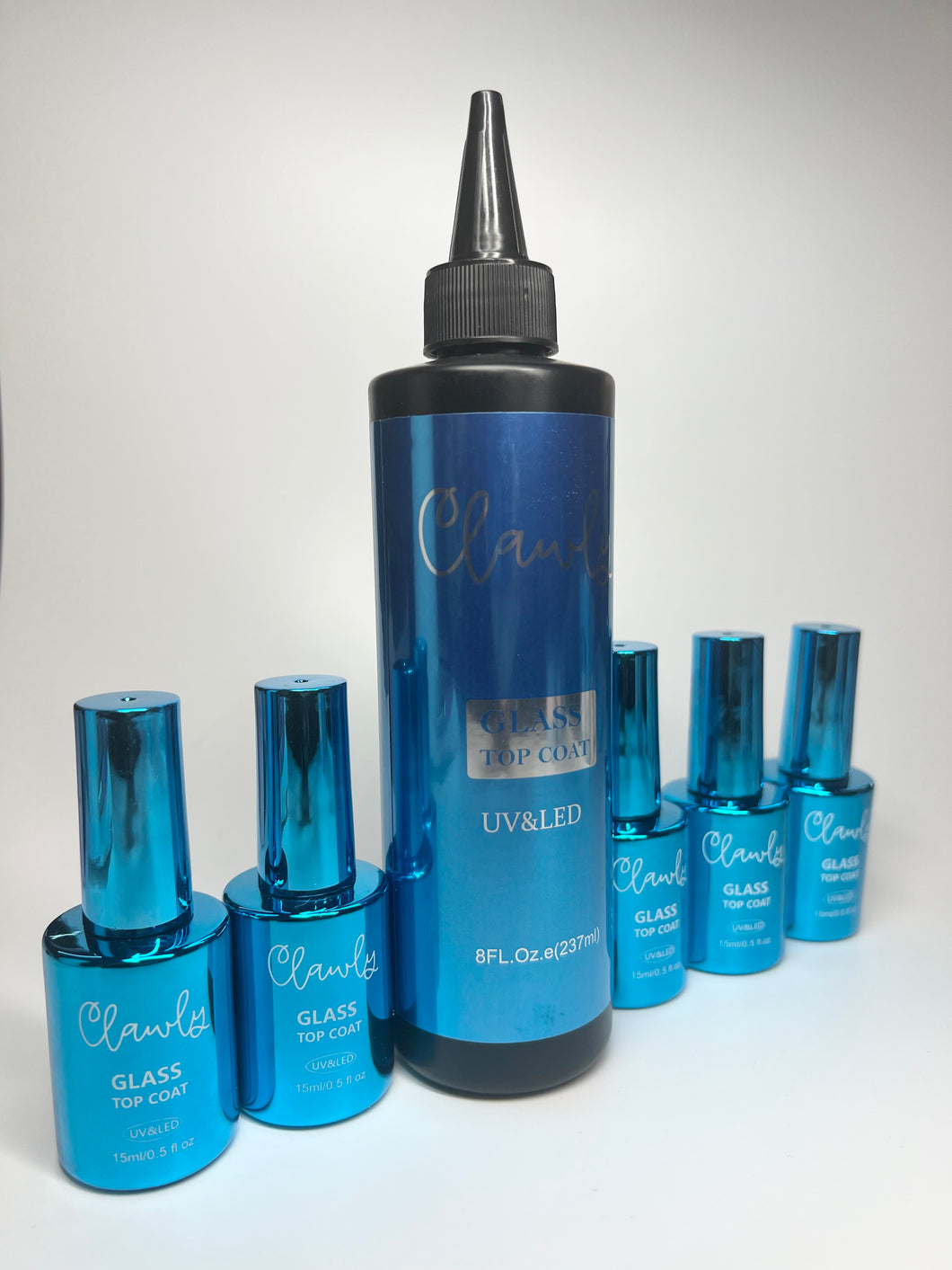 REFILL BOTTLE: 8Fl Oz. Glass Top Coat